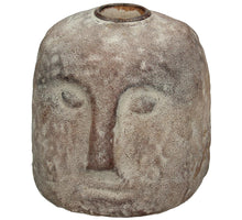 Candle Stick Head Polyresin Brown 10x9.5x10cm