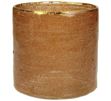 Candle Holder Cord Glass Gold 10x10x10cm