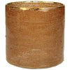 Candle Holder Cord Glass Gold 10x10x10cm