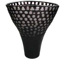 Vase Glass Black 29x24x32cm