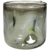 Candle Holder Glass Green 10x10x10cm