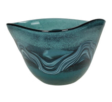 Bowl Glass Blue 20x18x13.5cm