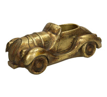 Planter Car Polyresin Gold 26.6x11.8x10cm