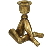 Candle Stick Legs Polyresin Gold 8x11x11.8cm