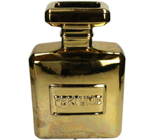 Vase Perfume Bottle Fine Earthenware Gold 19.5x8.5x29.7cm
