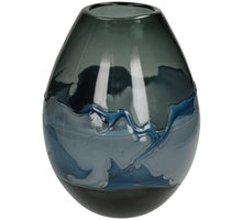 Vase Glass Blue 30x23x23cm
