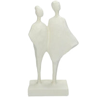 Ornament Couple Polyresin White 17.2x8.7x30.7cm