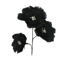 Spray Flowers Black 11x23x75cm
