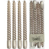 Candle Twisted Wax Champagne 7.8x2.5x26cm BOX/4