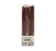 Candle Twisted Wax Terra 7.8x2.5x26cm BOX/4