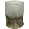 Candle Holder Glass White 12x12x15cm