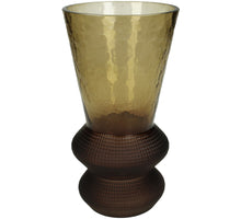 Vase Glass Brown 12x12x22.5cm