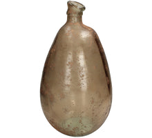 Vase Recycled Glass Beige 26x26x47cm
