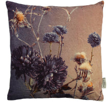 Cushion Flowers Velvet Brown 45x45cm