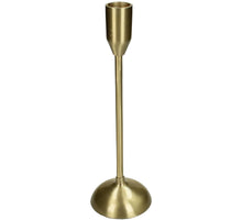 Candle Stick Aluminium Gold 7.5x7.5x23.5cm