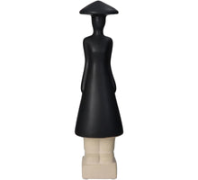 Ornament People Fine Earthenware Black 9x8x31.5cm