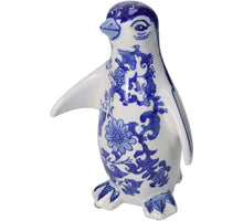 Ornament Penguin Porcelain Blue 14x10x21.5cm