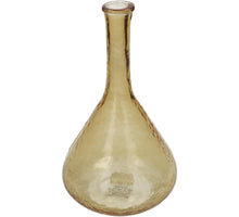 Vase Recycled Glass Ochre 31x18x18cm