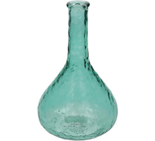 Vase Recycled Glass Petrol 20x13x13cm