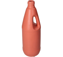 Vase Bottle Fine Earthenware Peach 9x9x27cm