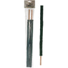 2 pieces Torch candle Wax Green 5.5x2.7x69.5cm