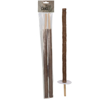 2 stuks Fakkel kaars Wax Naturel 5.5x2.7x69.5cm