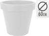 FLOWERPOT EK ROUND DIA 60CM WHITE