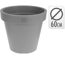 BLOEMPOT EK ROND DIA 60CM GRIJS