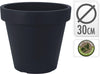 BLOEMPOT EK ROND DIA 30CM ANTRACIET