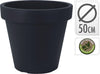 BLOEMPOT EK ROND DIA 50CM ANTRACIET