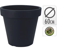 BLOEMPOT EK ROND DIA 60CM ANTRACIET