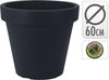 BLOEMPOT EK ROND DIA 60CM ANTRACIET