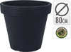 BLOEMPOT EK ROND DIA 80CM ANTRACIET