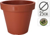 BLOEMPOT EK ROND DIA 25CM TERRA