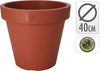 FLOWERPOT EK ROUND DIA 40CM TERRA