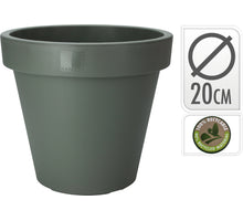 BLOEMPOT EK ROND DIA 20CM GROEN