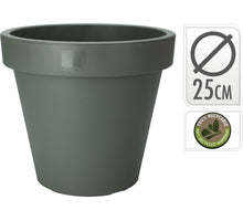 BLOEMPOT EK ROND DIA 25CM GROEN