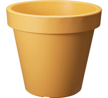 FLOWERPOT EK ROUND DIA 50CM OCHRE YELLOW