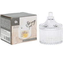 BONBONNIERE HELDER GLAS D6,5 H9CM 80ML MET DEKSEL