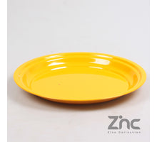 ZINK ONDERBORD ROND S 30X2.5 CM AMBER GEEL