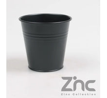 ZINC POT 0.5L XXS D11 H10 W7.5 CM BLACK