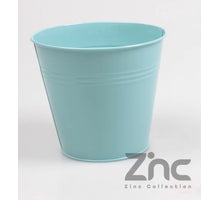 ZINK POT 0.5L XXS D11 H10 B7.5 CM SEA BLUE