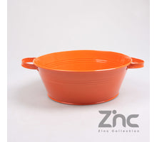 ZINK TEIL 2.5L M/OREN D24.5 H10 B20 CM ORANJE
