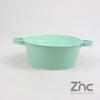 ZINK TEIL 2.5L M/OREN D24.5 H10 B20 CM PASTEL TURQUIOSE