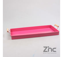 ZINK SCHAAL RECHTHOEKIG 20X40 CM TELMAGENTA