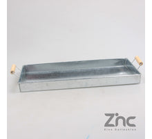 ZINK SCHAAL RECHTHOEKIG 20X40 CM