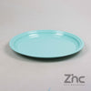 ZINK ONDERBORD ROND M 40X2.5 CM PASTEL TURQUOISE