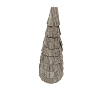Xmastree wood H75cm white-wash