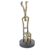 Beeld stoel 12x12x33.5cm goud