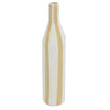 Aardewerk vaas stripe drab 6,2x6,2x28,5cm